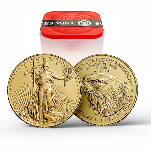 Buy the 2024 1 Oz American Gold Eagle Roll/Tube of 20 (BU) | Monument  Metals - Monument Metals