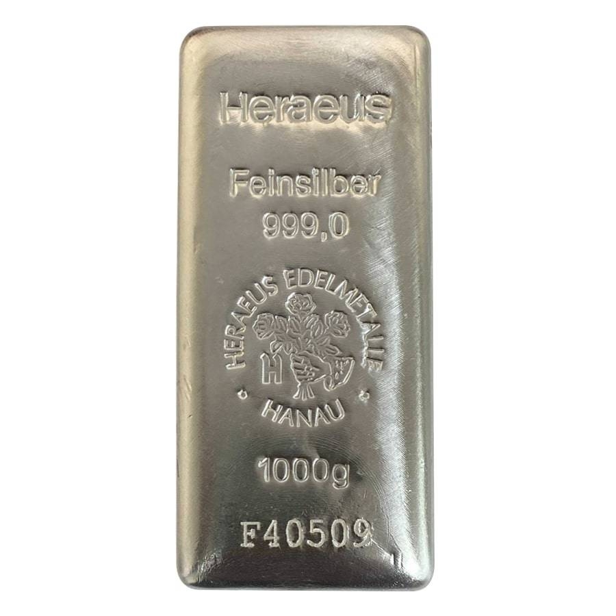 Heraeus Kilo (32.15 oz) Silver Bar (New)