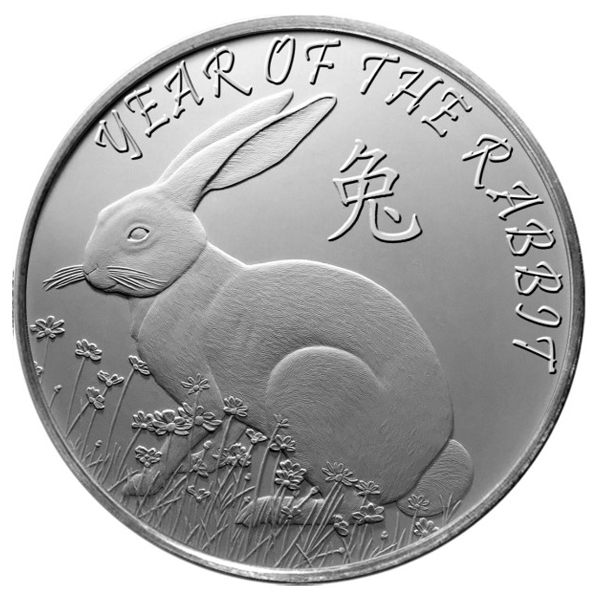 Highland Mint (HM) 1 Oz Lunar Silver Rabbit Round - Monument Metals