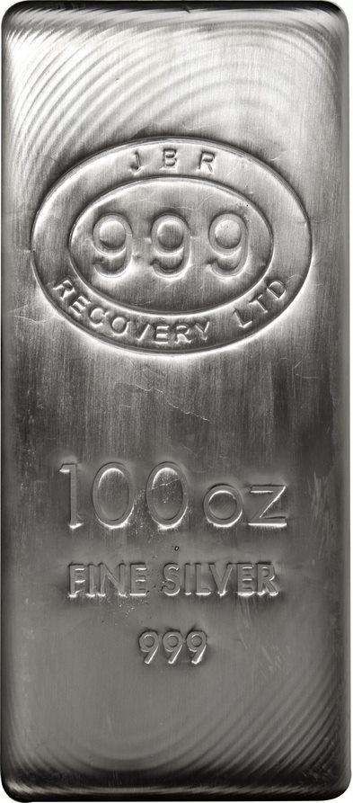 100 Oz JBR Silver Bar (New)